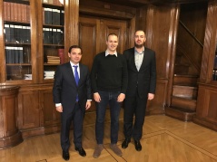 15 December 2016 National Assembly Deputy Speaker Marinkovic, the Chairman of the Committee on the Diaspora and Serbs in the Region Kostic and Lazar Stojkovic